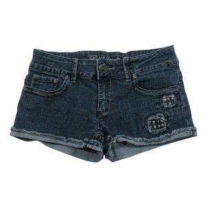 Bubblegum Denim Mini Jean Shorts Juniors Size 7/8